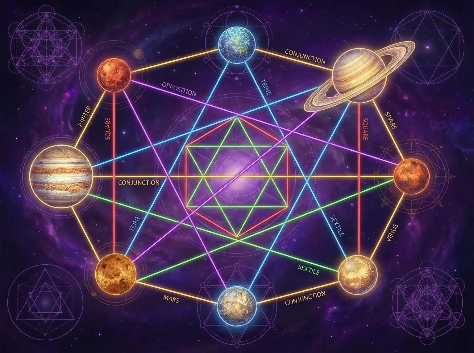 行星相位解读 - 古惑仔之星河风云 | 占星学进阶